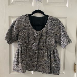 Anna Sui Cutesy Short Sleeved Blazer Size 6